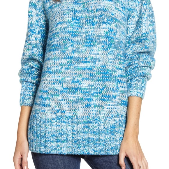 ❄️ Lou & Grey Findley Blue Turtleneck.  EUC, worn once!  Cozy & warm! - Picture 2 of 9